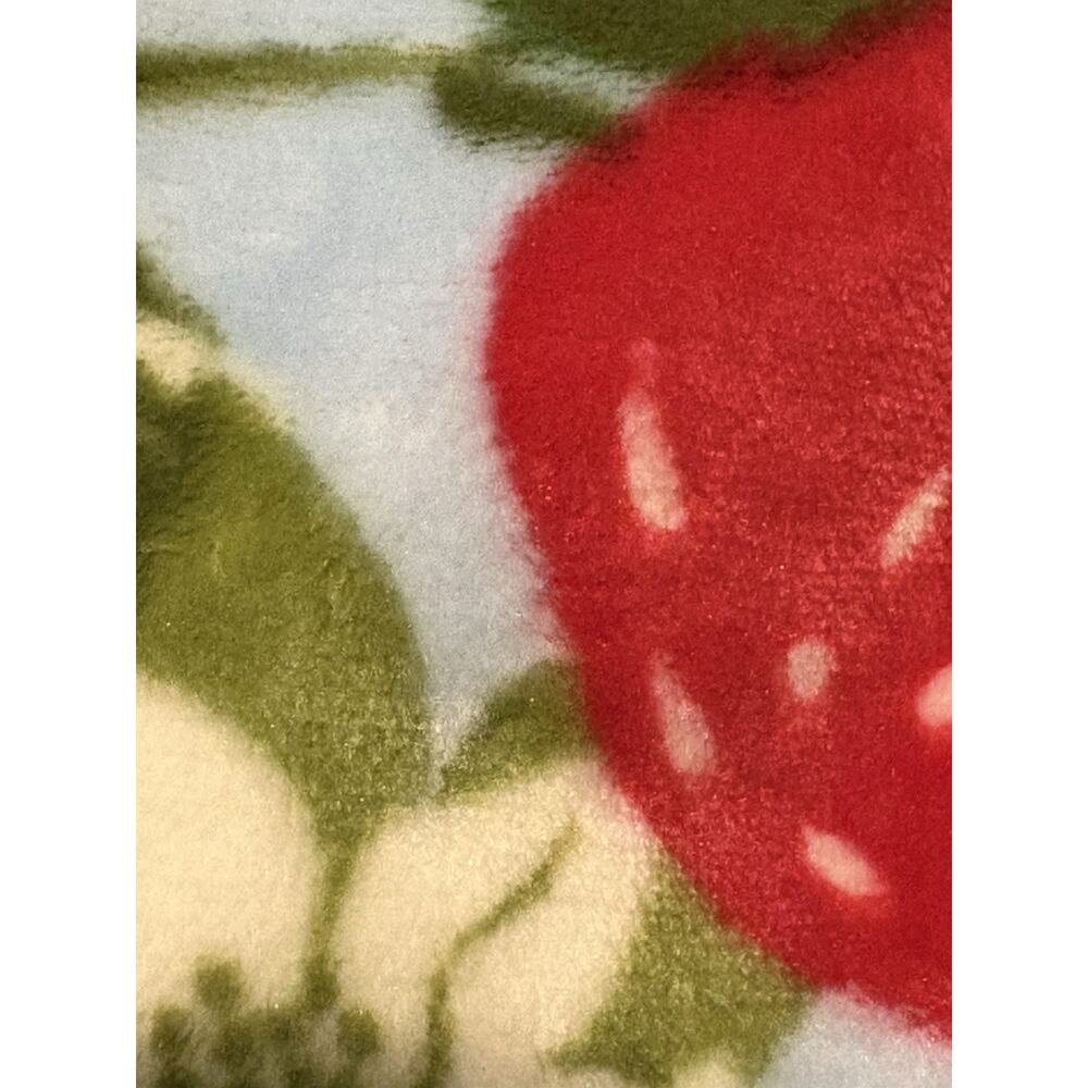 Vera Bradley Frogberry Garden Blue Frogs Oversized XL Throw Blanket 94X66" Twin - Picture 7 of 8